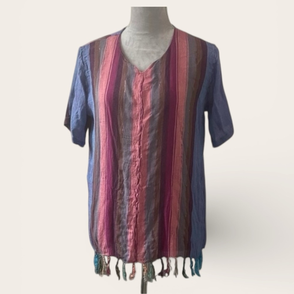 Lightweight Stripe Swim Coverup